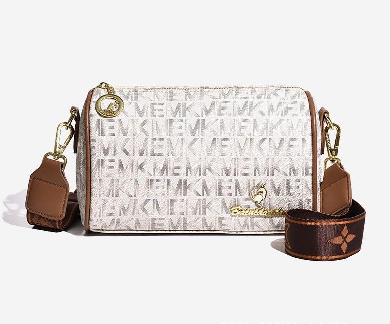 Timeless Elegance Redefined: Crossbody Barrel Bag - Retro PU Shoulder Bag